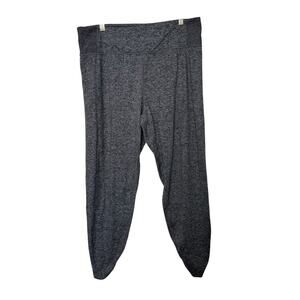 Athleta‎ Barre Cinch Pants Stretch Breathable High Rise Gray Women L Activewear